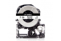 Epson LK-4WBA7, BU7S, 7 mm x 2,5 m, text negru / fundal alb, banda compatibila