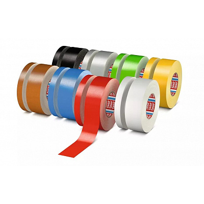 Tesa 4651, bandă textilă galbenă, 50 mm x 50 m