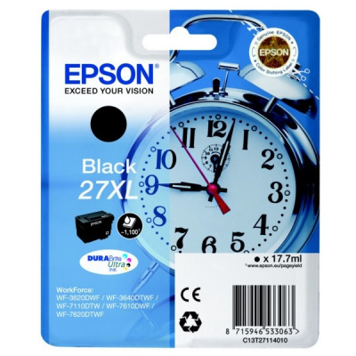 Epson T27114012, 27XL negru (black) cartus original