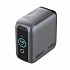 Încărcător Mini GaN VERBATIM cu afișaj 140W, 3xUSB-C, 1xUSB-A, gri