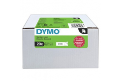 Dymo D1 2231632, 12mm x 7m, text negru / fundal alb, banda original, 20buc.