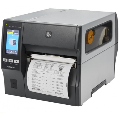 Zebra ZT42163-T4E0000Z ZT421, 6" imprimantă de etichete, (300 dpi), peeler, rewinder, disp. (colour), RTC, EPL, ZPL, ZPLII, USB, RS232, BT, Ethernet