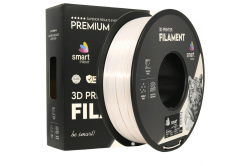Smart Print FG-S184-E1, 3D filament, PLA Silk, 1,75mm, 1000g, Alb (Glamour)