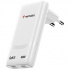 Verbatim 32355, Fold ,n, Go, GaN încărcător de rețea 2 USB-C PD 3.0, alb, 65W, furcă fixă UE