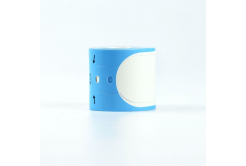 Brother PT-W260BU, 35mm x 260mm, 100 buc., text negru / fundal albastru, rola etichete compatibil - bratari, banda compatibila