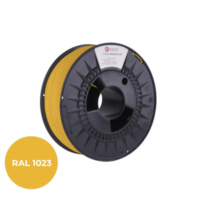 C-Tech 3DF-P-ABS1.75-1023 3D filament, PREMIUM LINE, ABS, RAL1023, 1,75mm, 1000g, Galben de semnalizare (Traffic yellow)