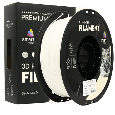 Smart Print FG-S215-E1, 3D filament, PETG Matte, 1,75mm, 1000g, Alb (White)