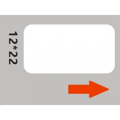 Niimbot etichete RP A2A68601701, 12x22mm 260buc. White pentru D11 și D110