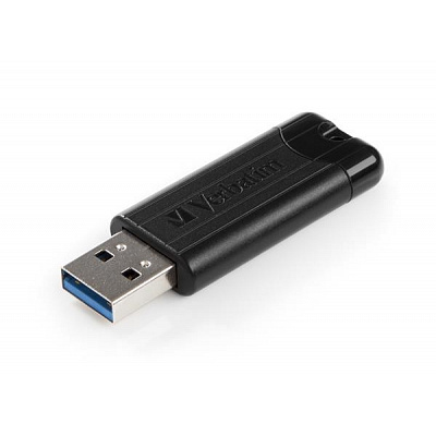VERBATIM Flash Disk 256GB PinStripe USB 3.0, negru