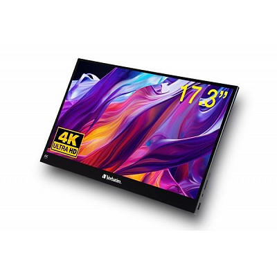 Verbatim PM-17-4K Monitor portabil cu ecran tactil 17,3", 4K Ultra HD, Metal Housing