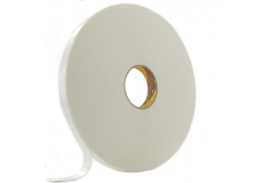3M 9529W Bandă adezivă dublă față din spumă, alb, 25 mm x 3 m
