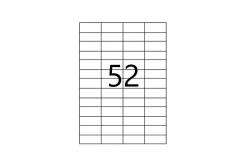 Etichete autoadezive 52,5 x 21,2 mm, 52 de etichete, A4, 100 coli