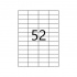 Etichete autoadezive 52,5 x 21,2 mm, 52 de etichete, A4, 100 coli