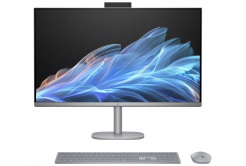 HP OmniStudio X 32-c1011nc BQ5F5EA#BCM Computerul All-in-one, 31,5", 4K UHD, U7-258V, 32GB, 2TB, Arc Xe, W11P, Argintiu, 2R