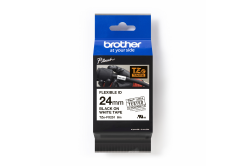 Brother TZ-FX251 / TZe-FX251 Pro Tape, 24mm x 8m, text negru/fundal alb, banda original