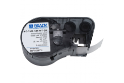 Brady MC-1500-595-BK-WT / 143386, benzi autoadezive 38.10 mm x 7.62 m