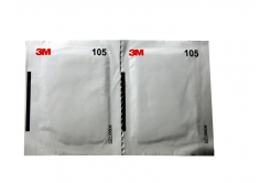 3M 105 Șervețel umed dezinfectant pentru curățarea măștilor faciale, pereche (2 șervețele)