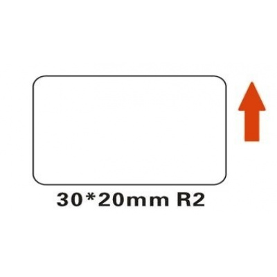 Niimbot A2A88658501, 30x20mm, 320buc., alb etichete autoadezive