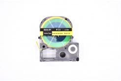 Epson LK-4YBA3 / SU35Y, 3mm x 2,5m, text negru / fundal galben, contractabila banda compatibila