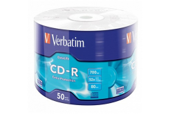 Verbatim 43787 CD-R Data Life Extra Protection, 50-bucăți Wrap, 700MB, 52x, 80min., 12cm, fără opțiune de imprimare