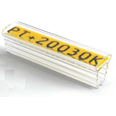 Partex PT+10018A acoperitoare 18 mm, 200 buc., (2,5 5,0 mm), PT husa etichete transparenta