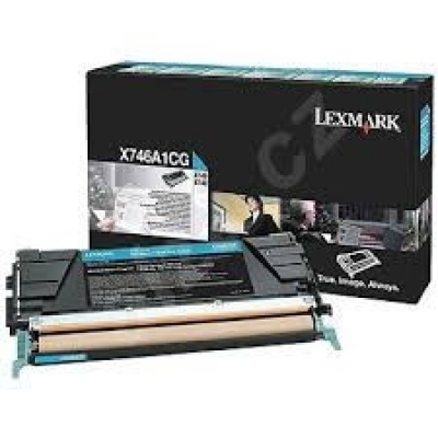 Lexmark X746A1CG azuriu (cyan) toner original
