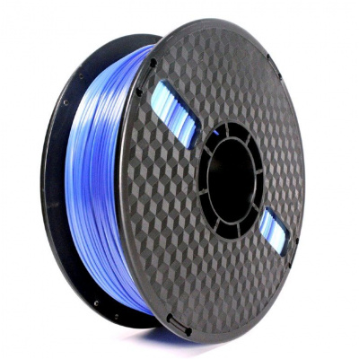 Gembird 3DP-PLA-SK-01-ICE, 3D filament, PLA Silk, 1,75mm, 1000g, Albastru gheață/Albastru închis (Icy blue/Dark blue)