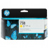 HP 738 498N7A galben (yellow) cartus original