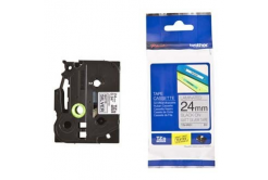 Brother TZ-M951 / TZe-M951, 24mm x 8m, text negru / fundal argintiu, banda original