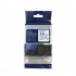 Banda compatibila Brother TZ-163 / TZe-163, 36mm x 8m, text albastru / fundal transparent