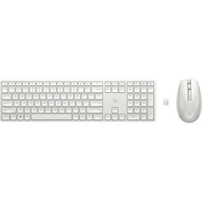 HP 650 Bezdrátová klávesnice a myš - bílá GER