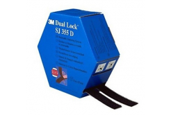 3M Dual-Lock™ Mini Pack SJ355D CF, negru, lățimea 25 mm, 2 x 5 m v krabičce