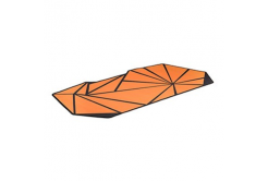 Powerton LIFE FURIA Mouse pad pentru gaming, cu partea inferioară antiderapantă, portocalie