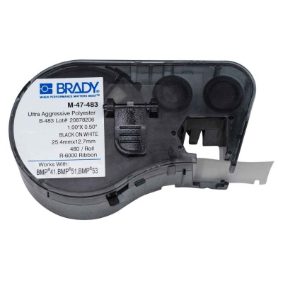 Brady M-47-483 / 131605, etichete 25.40 mm x 12.70 mm