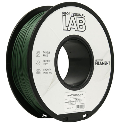 Professional Lab FG-P185-E1, 3D filament, PLA Carbon Fiber, 1,75mm, 1000g, Verde (Green)