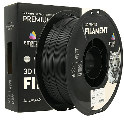 Smart Print FG-S214-E1, 3D filament, PETG Matte, 1,75mm, 1000g, Negru (Black)