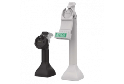 RAM Mounts GDS Uni-Conn Stand Docking Station (14") with Key Locking (Right) for Rear Pogo Pins - Rotatable & Tiltable - USB-C Connection - RJ45 Connection - PoE (Power over Ethernet) - Gray