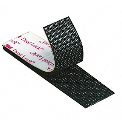 3M Dual-Lock™ SJ3552, Negru (26 hlaviček/cm2) 25 mm - metrage (1dm=10cm)