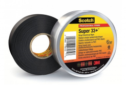 3M 33+ Scotch Bandă super izolatoare, 19 mm x 20,1 m, negru