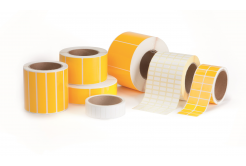 Partex PLT015006D4SM/3 etichete din poliester 15x6 mm, galben mat, 10000buc., pentru TTR, rola