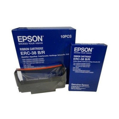 Epson ERC 38 C43S015376, rosu-negru, banda coloranta original