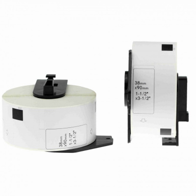 Brother DK-11208, 38mm x 90mm, rolă etichete compatibil, 400 etichete