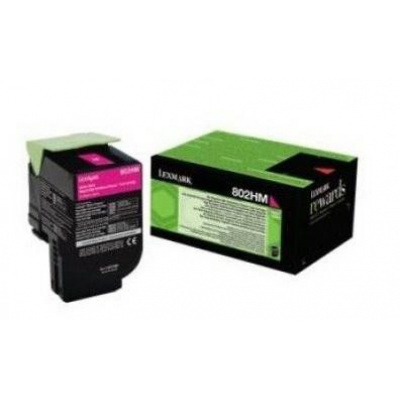 Lexmark 80C2HME purpuriu (magenta) toner original
