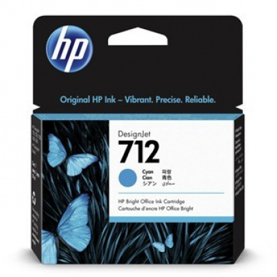 HP 712 3ED67A azuriu (cyan) cartus original
