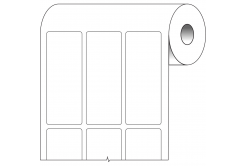 Brady BPT-625-499 / 217085, etichete din hârtie termică, 25.40 mm x 66.68 mm