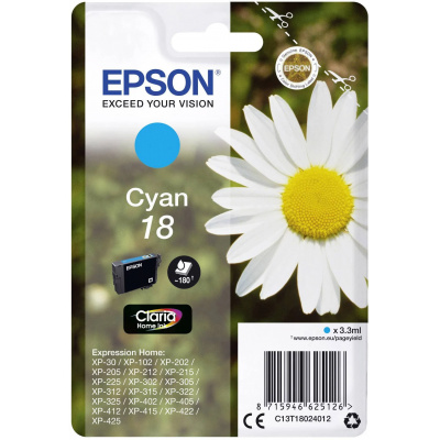 Epson 18 C13T18024012 azuriu (cyan) cartus original