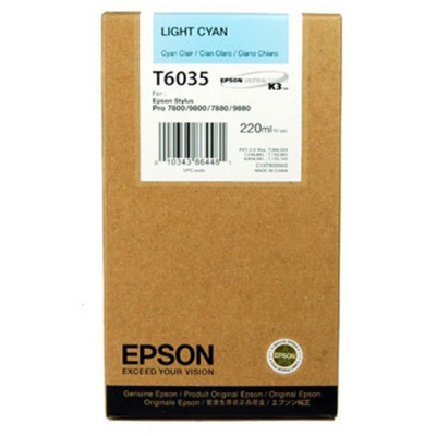 Epson T603500 azuriu deschis (light cyan) cartus original