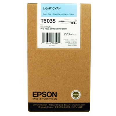 Epson C13T603500 azuriu deschis (light cyan) cartus original