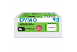Dymo 2234188, 70mm x 54mm, pe dischette, alb, etichete originale din hârtie, 6 x 320 buc.