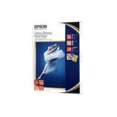 Epson Ultra Glossy Photo Paper S041944 C13S041944, 13x18cm, 50buc., lucios, alb, hârtie fotografică